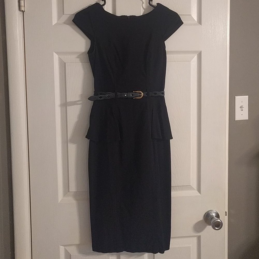 Peplum dress (belt included)