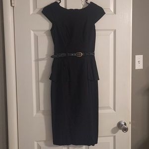 Peplum dress (belt included)