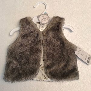 Faux fur vest
