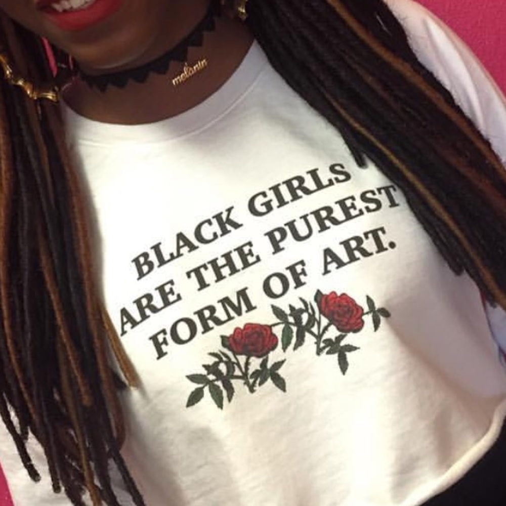 Cropped melanin sweater