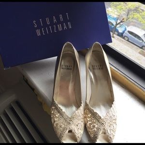 Stuart Weitzman Gold Shoes