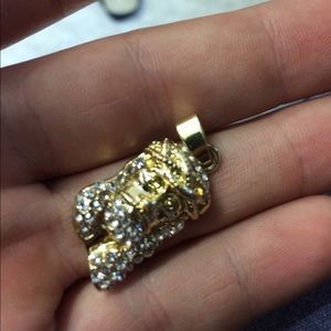 gold jesus piece