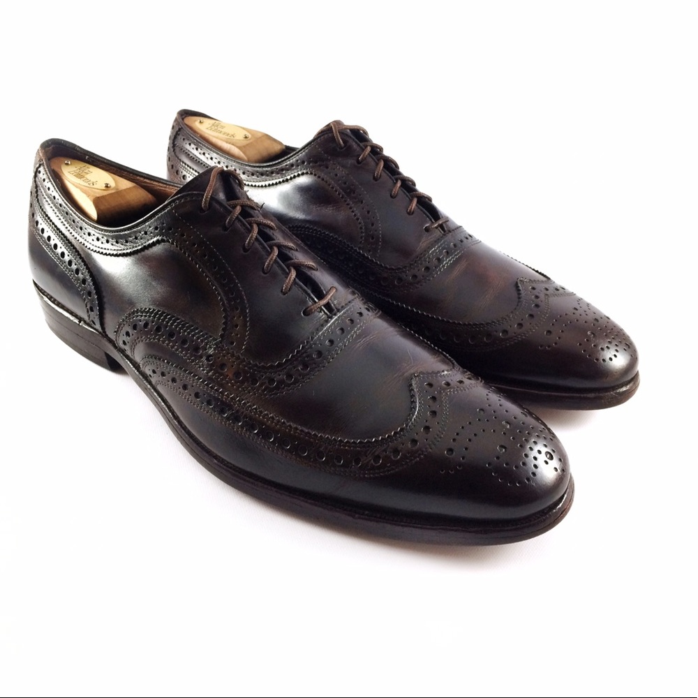 Allen Edmonds McAllister Dark Brown Wingtip Oxford