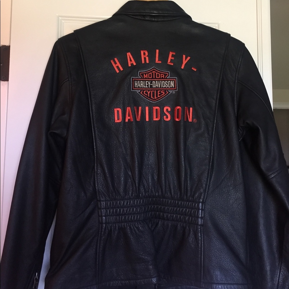 Harley Davidson leather jacket M EUC