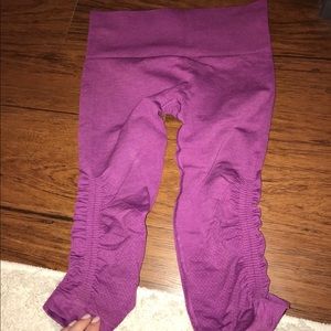 Purple Lululemon Cropped Leggings