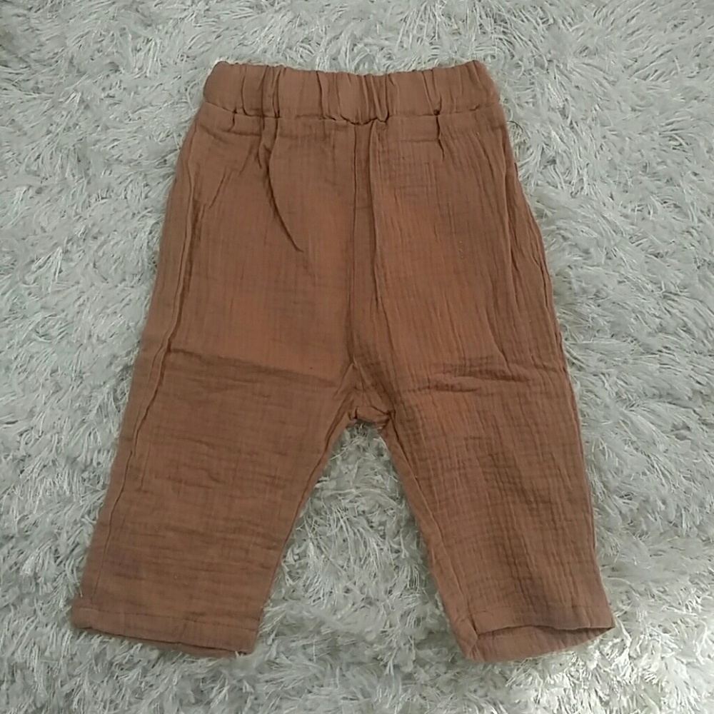 Coral Crepe Harem Shorts.  Kids