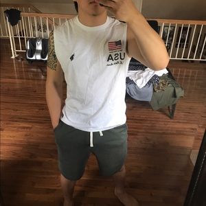 Polo Sleeveless White Shirt