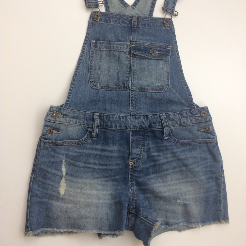 Mossimo jumper blue jean denim overalls shorts