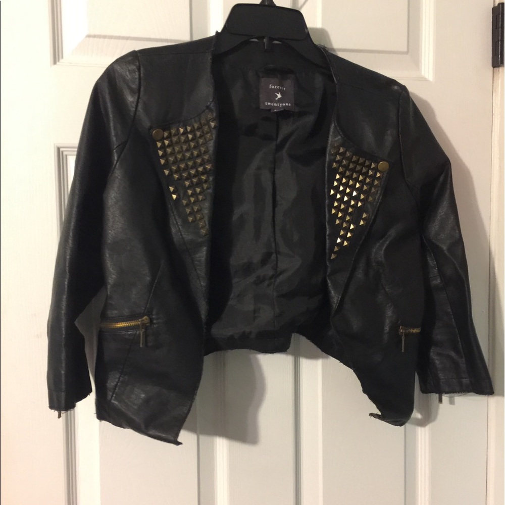 Black studded jacket