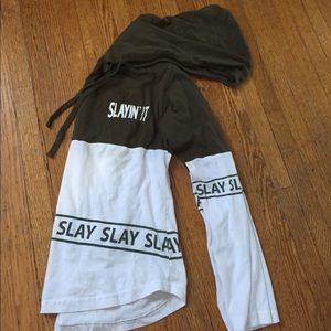 Long Sleeve Hooded Tshirt