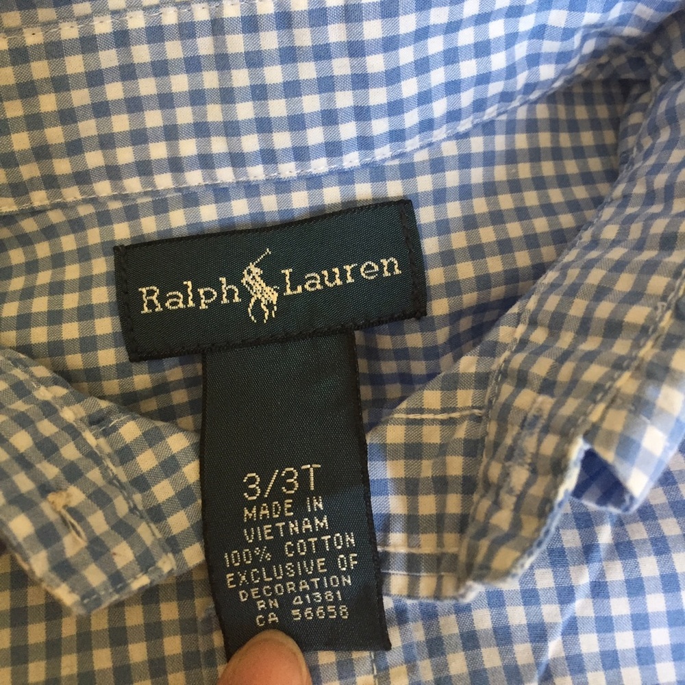 Blue RALPH Lauren Kids Shirt - Picture 3 of 3