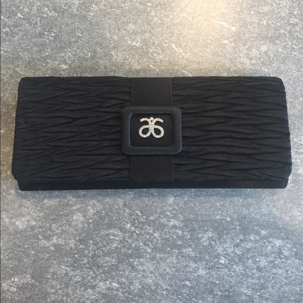 Black Satin Clutch