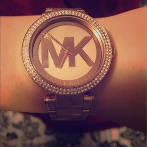 Rose gold Michael Kors watch