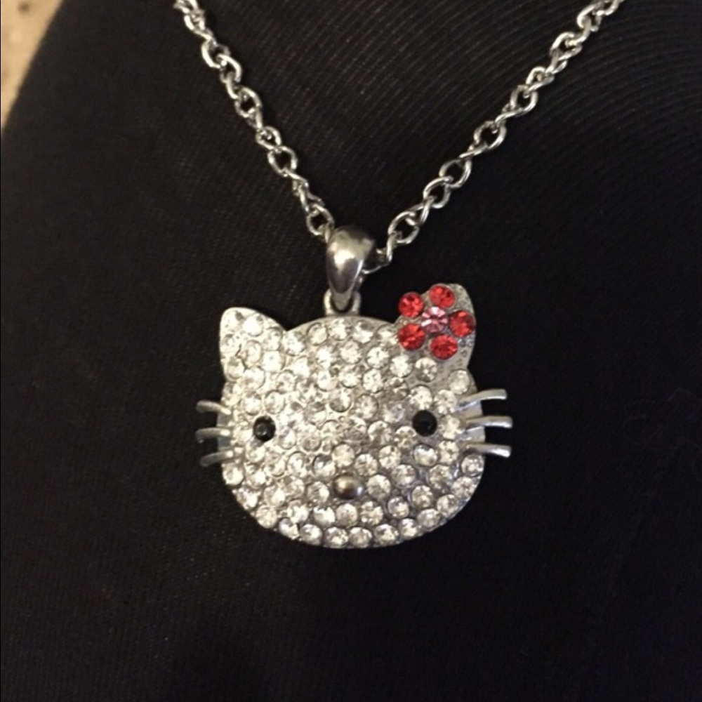 Hello Kitty Rhine stone necklace
