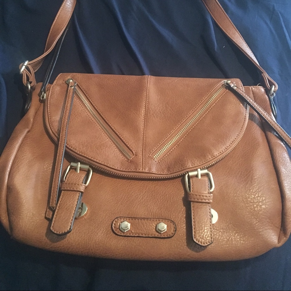 Camal colored shoulder/ crossbody bag