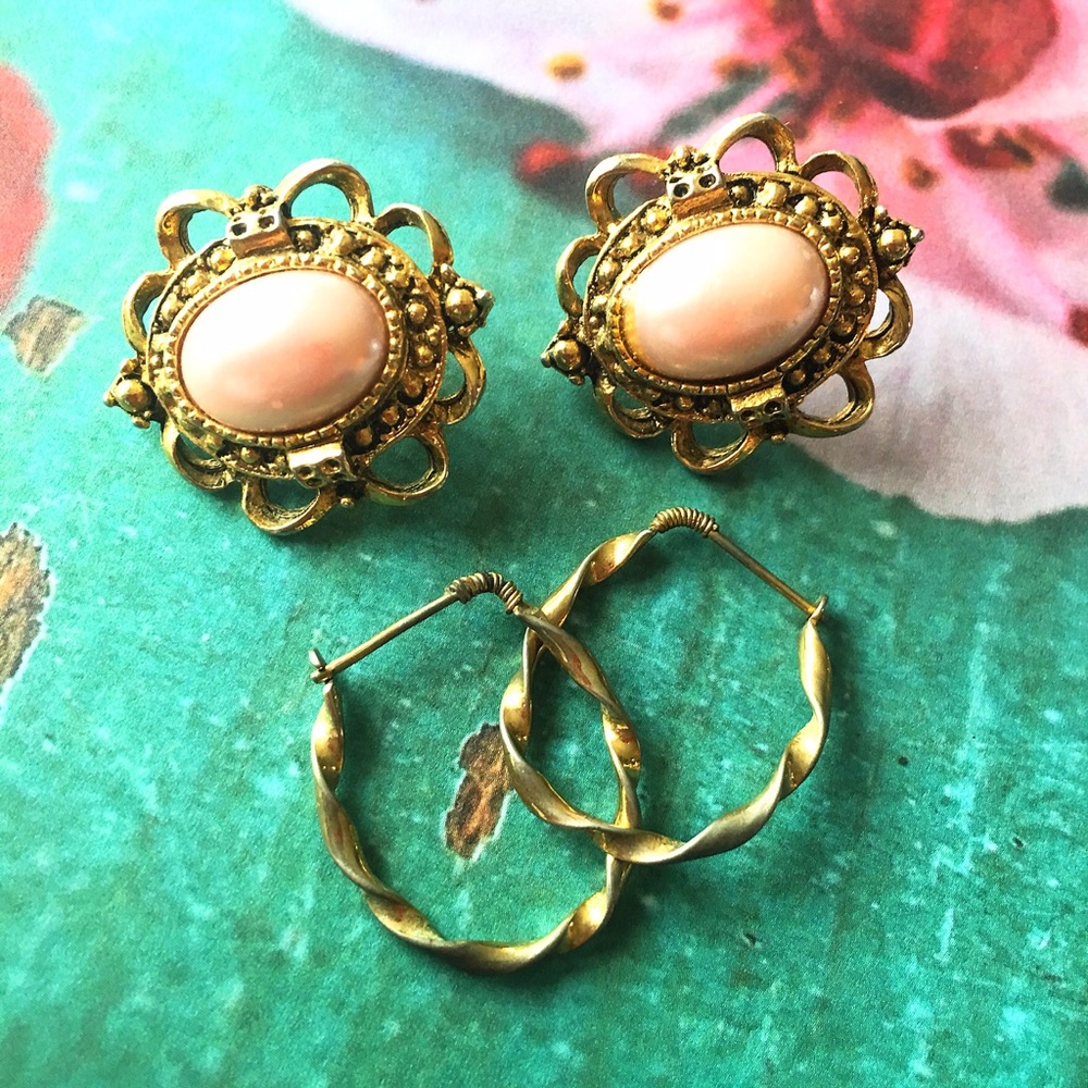 Two Sets of Vintage Earrings