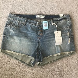 NWT - TORRID DENIM SHORTS