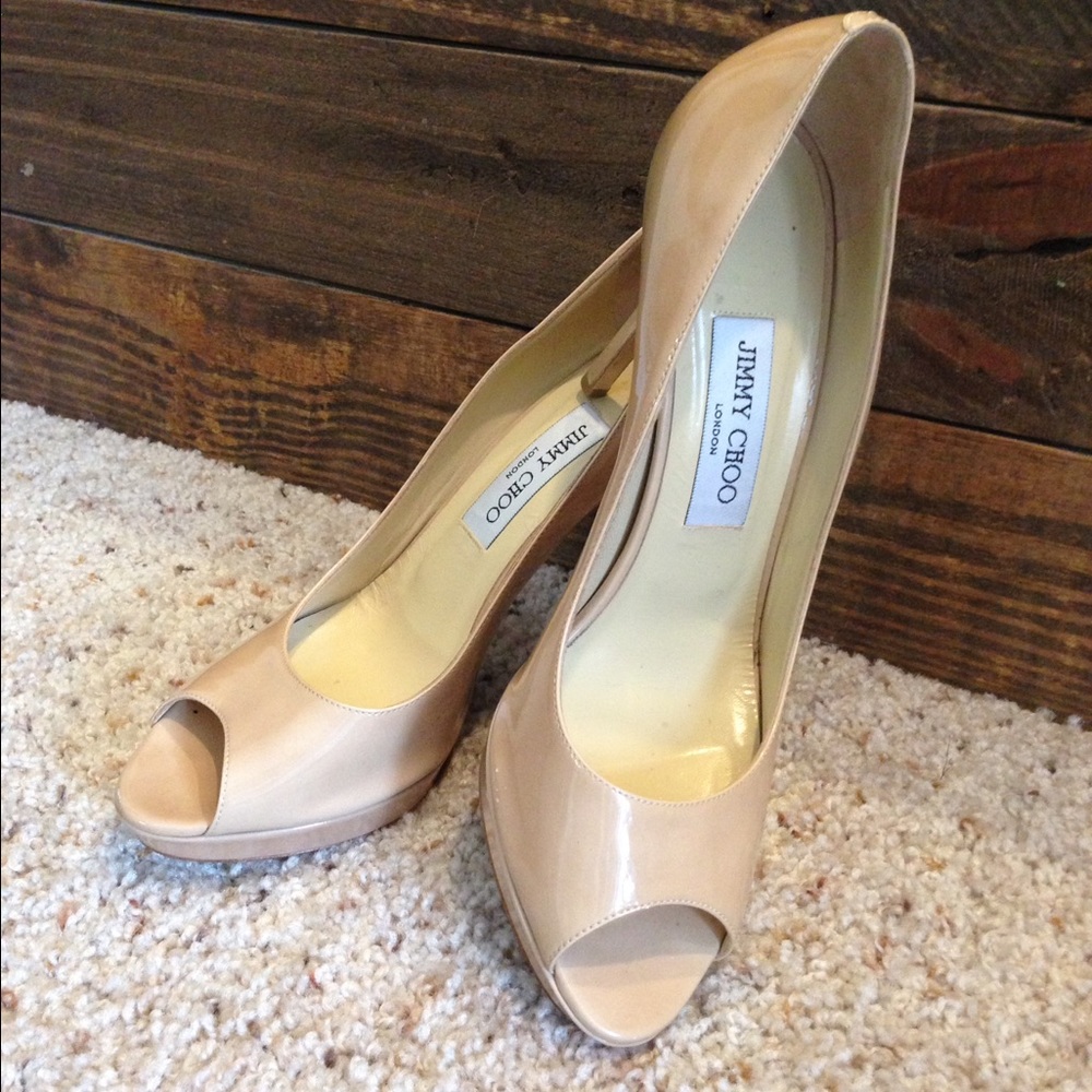 Jimmy Choo peep toe heels