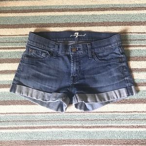7 for all mankind denim shorts