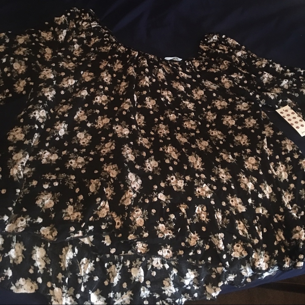 Off the shoulder floral top