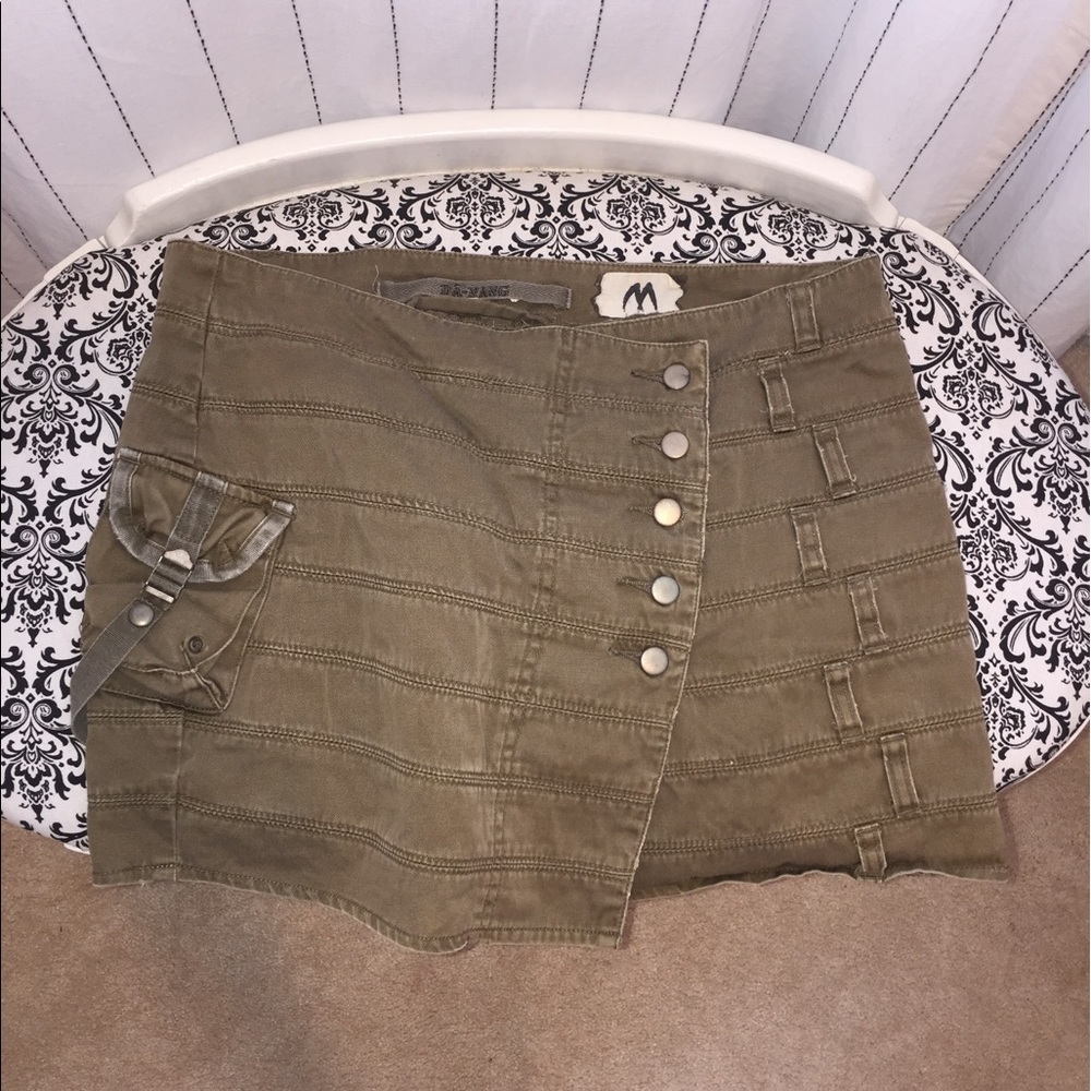 Denim mini skirt