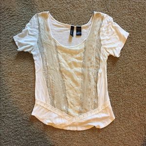 BKE Boutique Lace Shirt