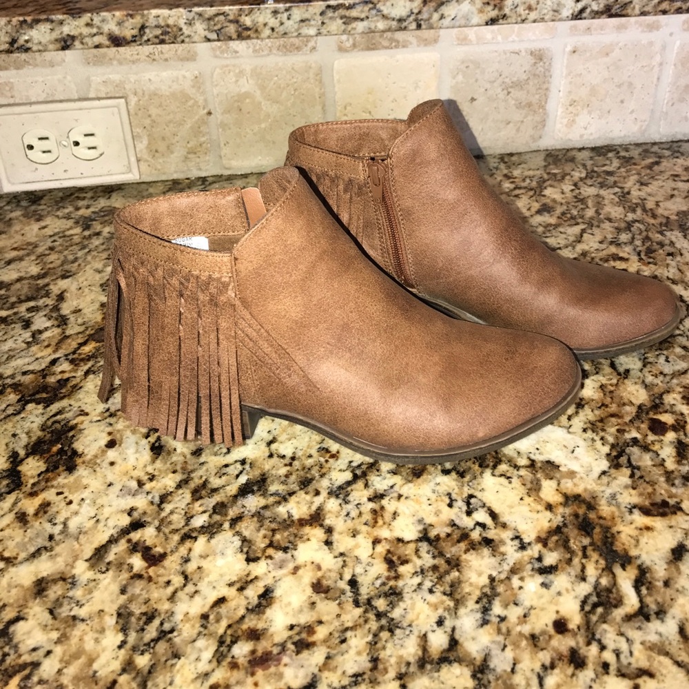 Fringe ankle booties boho chic sexy