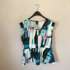 NWT Large Worthington Peplum Top