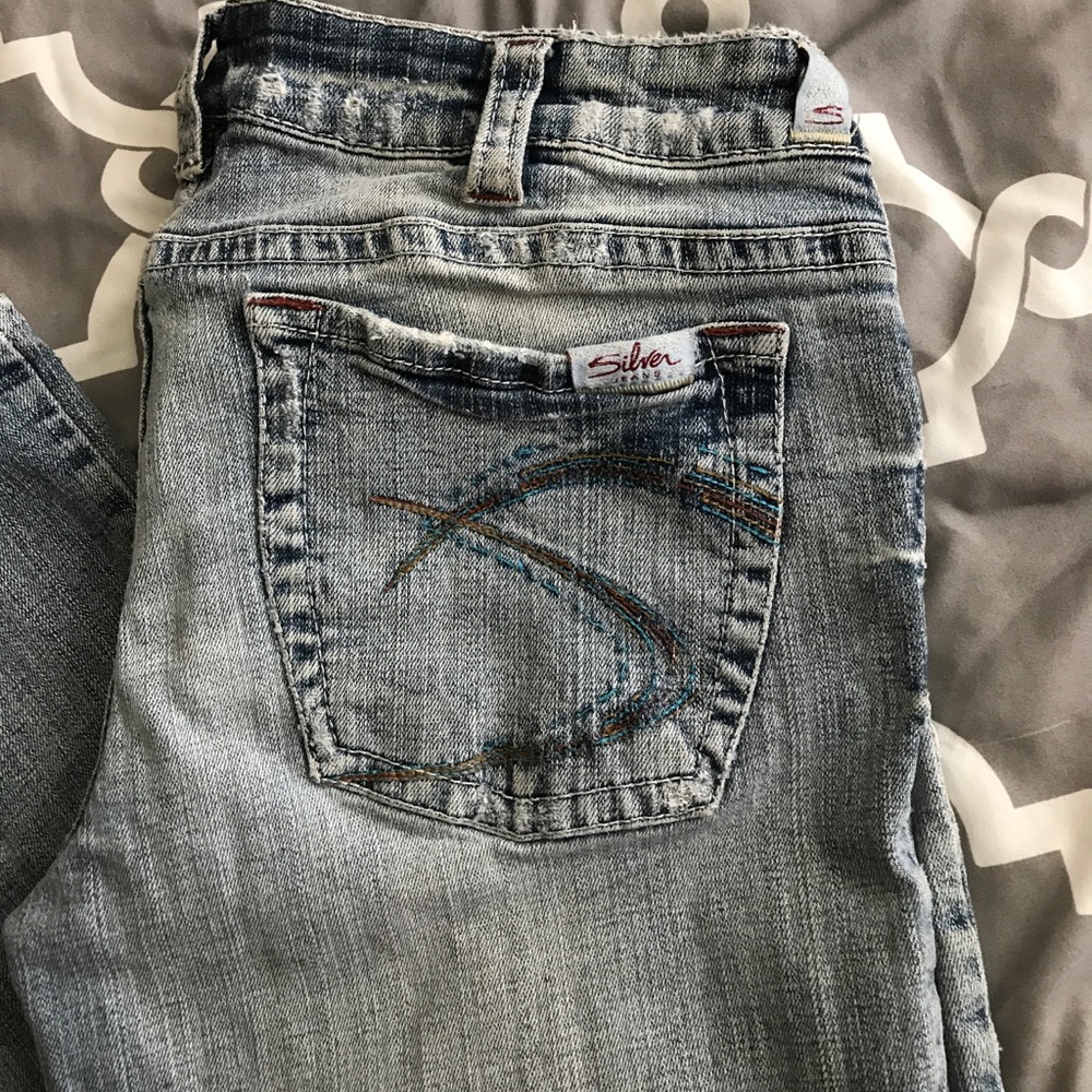 Silver jeans
