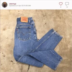 Levi's 550 tapered jeans
