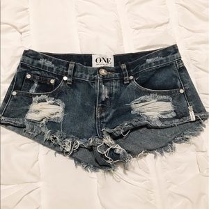 One Teaspoon Denim Shorts