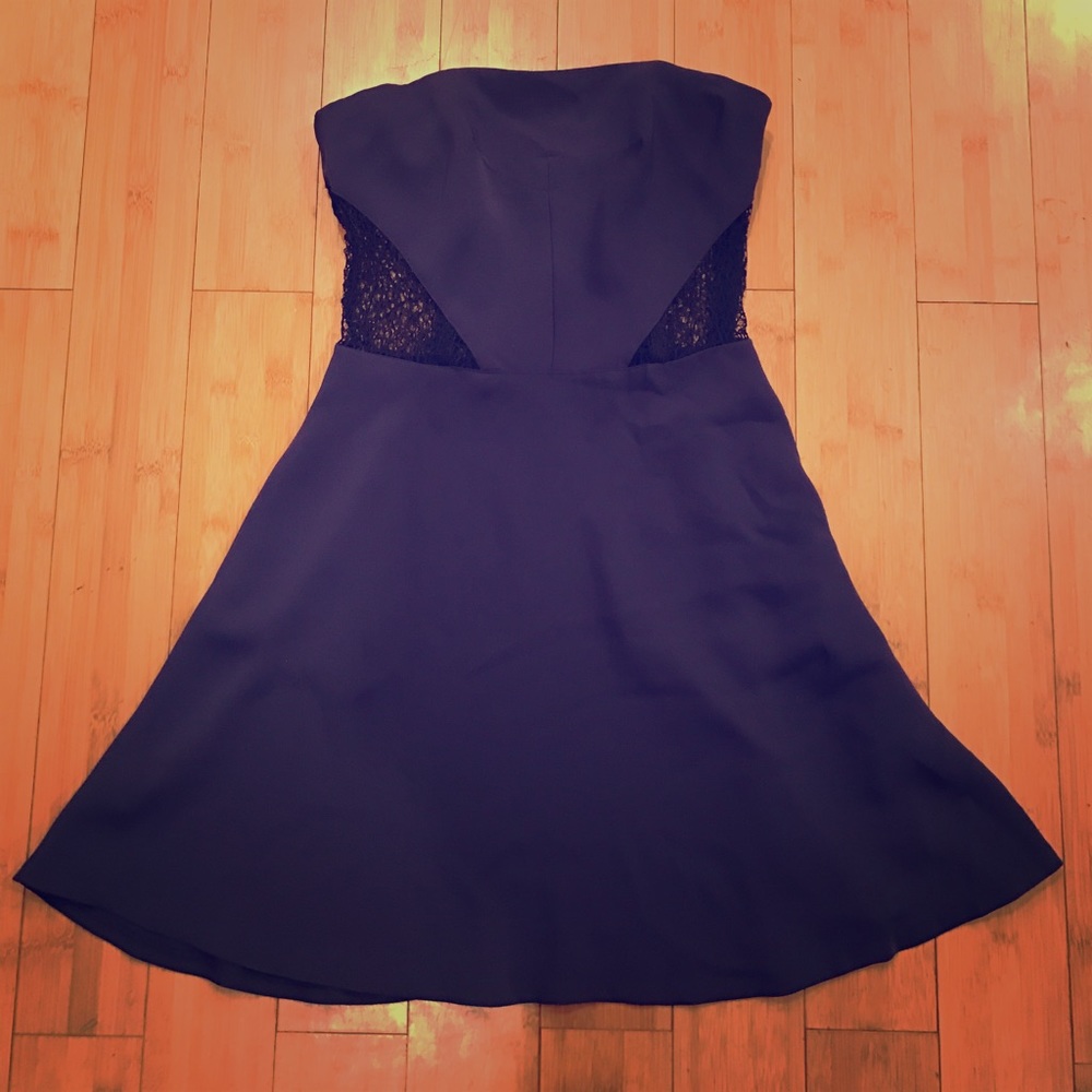 NWOT Rachel Roy strapless lace cutout dress size 4