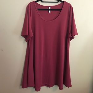 Burgundy LuLaRoe Perfect T
