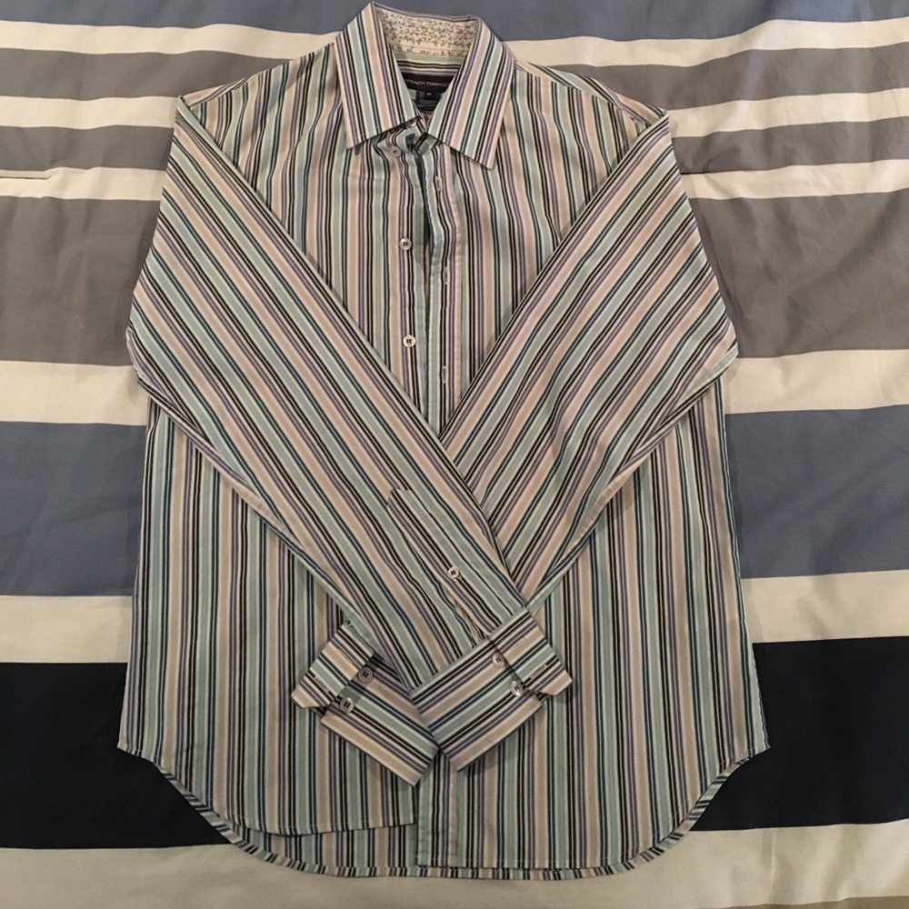 French Connection Striped Button Down Shirt
