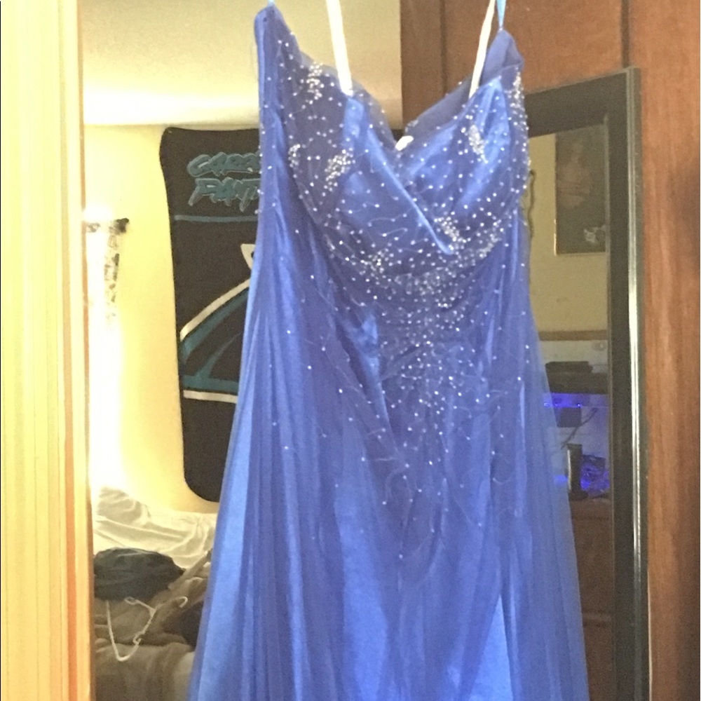 Blue prom dress
