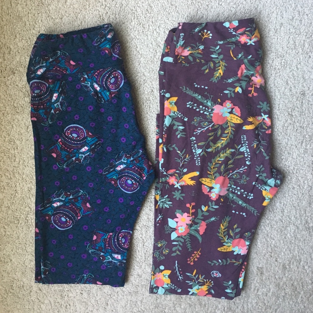 OS lularoe Camera leggings only