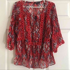 Daniel Rainn Red/White/Blue Top