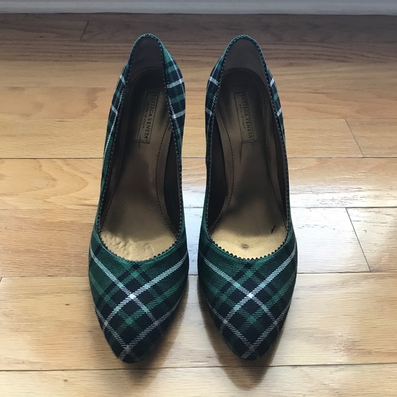 Bottega Veneta plaid heels