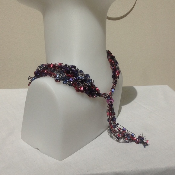 Beaded Crochet Necklace - Picture 2 of 8