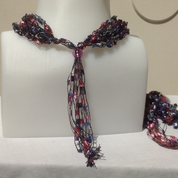 Beaded Crochet Necklace - Picture 8 of 8