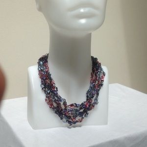 Beaded Crochet Necklace