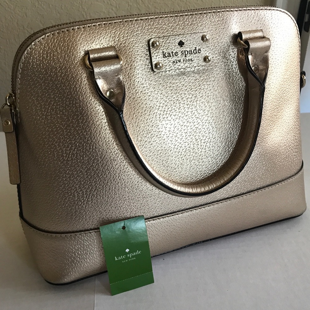 Gold Kate Spade Small Rachelle Purse
