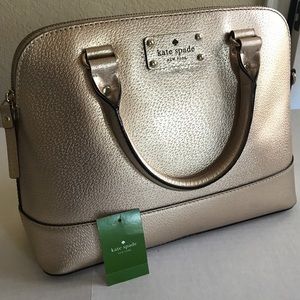 Gold Kate Spade Small Rachelle Purse