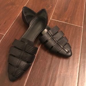 Vince Black D'Orsay Flats