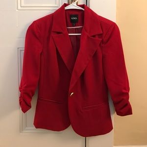 Red blazer