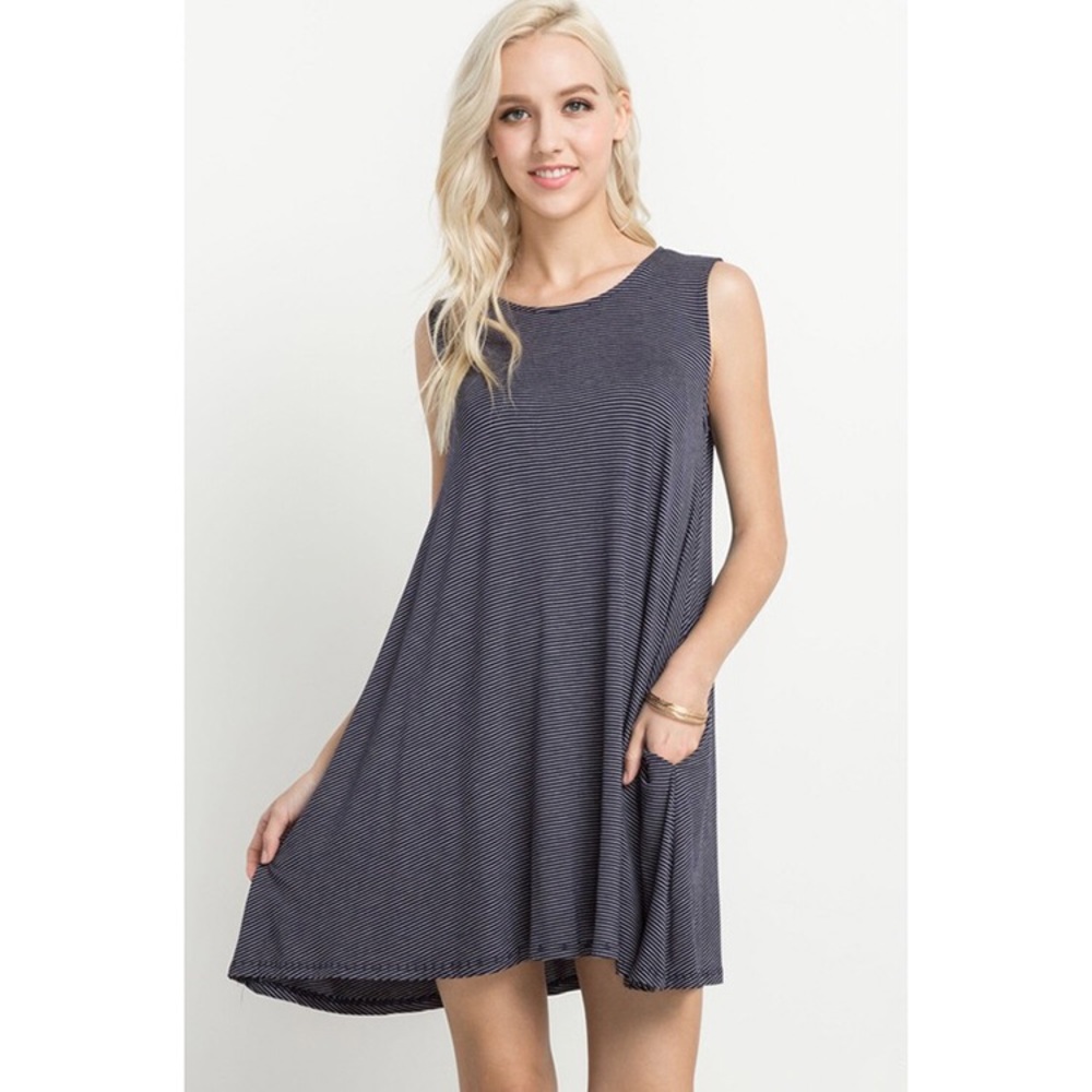 Sleeveless Pocket Dress