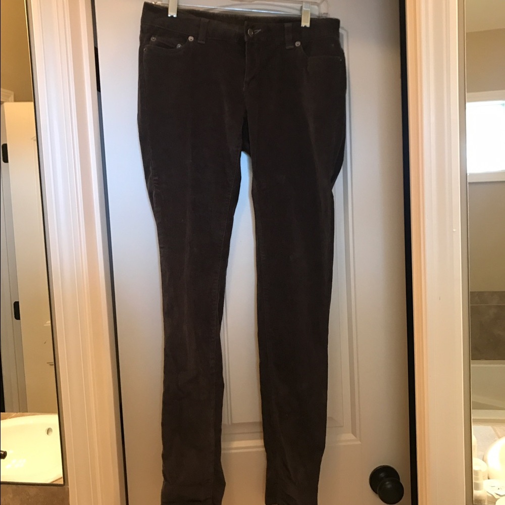 The North Face charcoal corduroy pants size 4 EUC