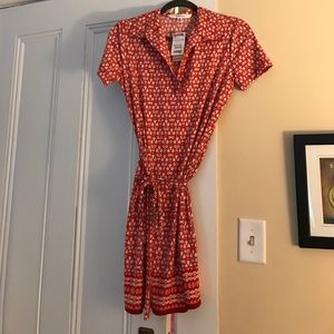 Short sleeve patterned dress