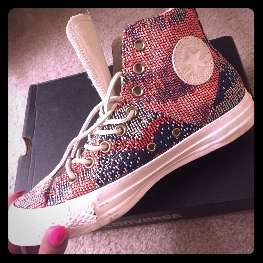 Red, white and blue chucks