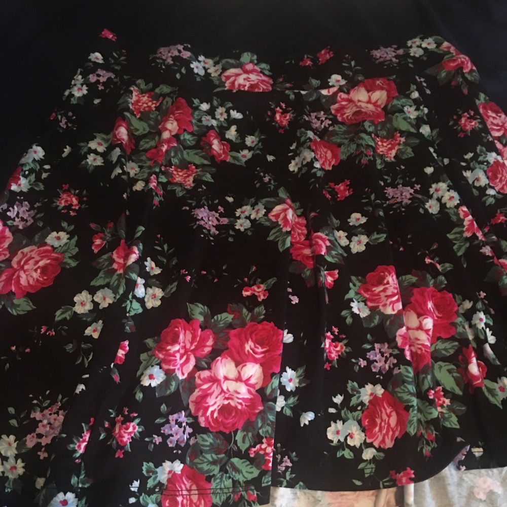 Floral skater skirt
